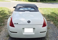 Matte Black Finish 3D Raised Trunk Lid Letter Pieces For 2003-08 Nissan 350Z Z33