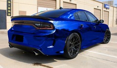 Supercast Easy Stretch Chrome Royal Blue Vinyl Wrap Bubble Free Sticker Decal