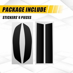 4X Front Rear Reflector Decals Precut Tint Overlay Vinyl For 2024 2025 Traverse