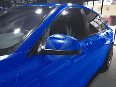 Sparkle Royal Blue Gloss Glitter Auto Car Vinyl Wrap Sticker Decal Sheet Film