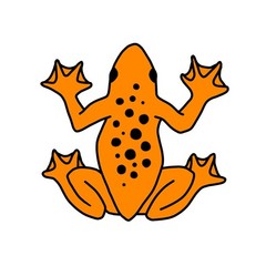 Fluorescent Stickers Jungle Frog Decal – UV Bulb Sun Reactive Glow Frogs