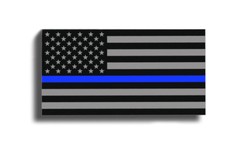 Blue Line American USA Flag Sticker Police Cup Car Vehicle Window Bumper Decal