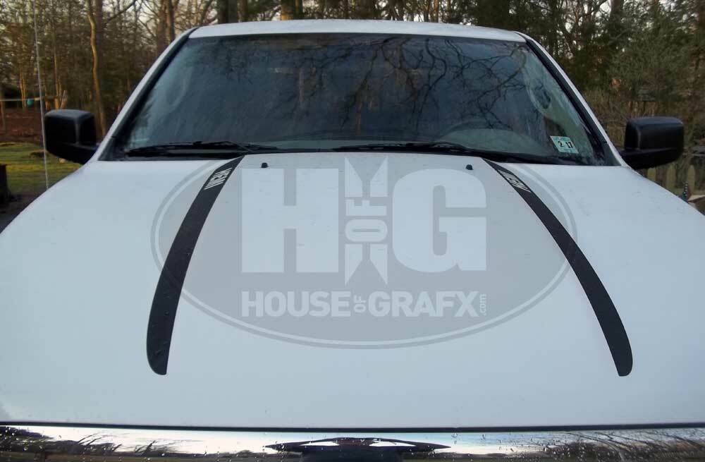 Custom Hood Spears stripe stripes decal Decals fit Any 2009-2017 Dodge Ram 1500