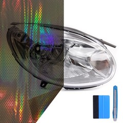 For TOYOTA Car Honeycomb Headlight Taillight Lamp Vinyl Wrap Automobile Stickers