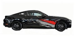 Graphics Distorted Stripe Decal For Ford Mustang Car Side Door Vinyl Stickers