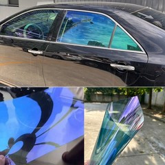 20”x118” Auto Window Tint Blue Chameleon 60%VLT Solar Film Car Side Glass UV
