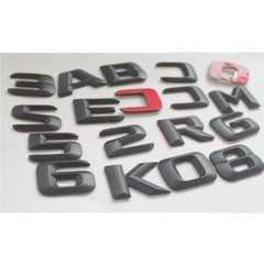 Matt Black 3D Letters Emblems Emblem Sticker for Mercedes Benz W166 W164 ML350