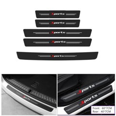 5Pcs Car Scuff Sill Cover Guard Sticker Protector For Car Front Rear Door Bumper