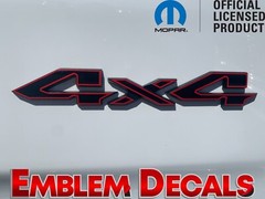 RAM 1500 2 TONE “4×4” Tailgate Emblems Overlay Decal 2025
