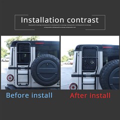 Rear Tailgate Window Glass Trim Stickers For Ineos Grenadier 2024-2027 Black 1PC