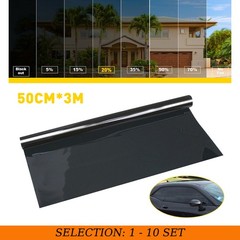 1-10X 20″x10ft 20% VLT Window Tint Kit Car Privacy Heat Insulation UV Protection