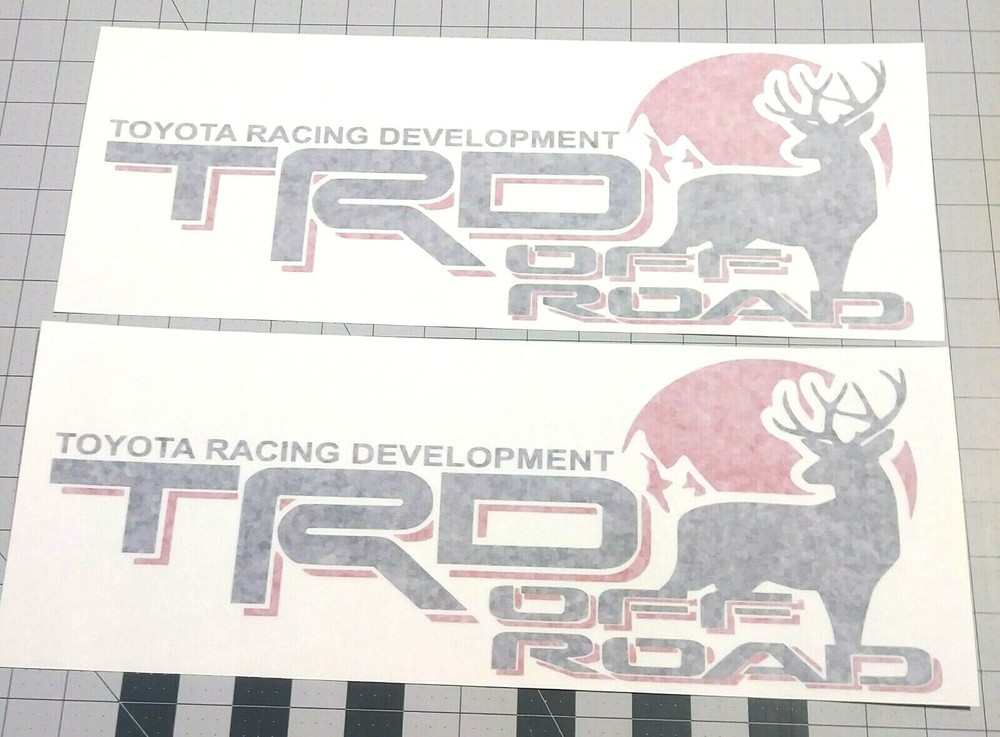 TRD Truck Off-Road 4 x 4 Racing Deer Hunting Tacoma Decal.