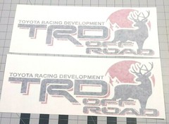 TRD Truck Off-Road 4 x 4 Racing Deer Hunting Tacoma Decal.