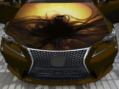 Car Hood Wrap Dark Creature Sticker Fantasy Full Color Custom Decal