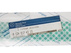 New 1992-1995Mercedes-Benz 320E Silver Designation Badge *1248174315