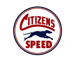FITS VINTAGE CITIZENS SPEED GASOLINE MOTOR OIL PUMP CAR BUMPER STICKER DECAL