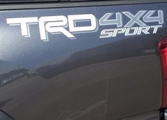 TOYOTA TRD 4×4 SPORT Decals Vinyl Stickers Tacoma Tundra Silver White