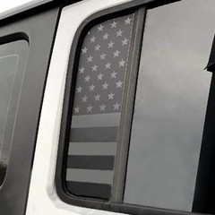 Black Side Small Window US Flag Decal Sticker For Jeep Wrangler JL JT Parts