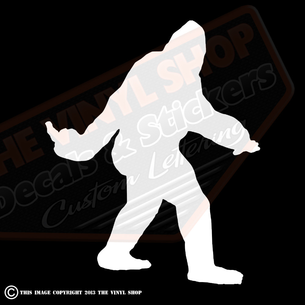 10×6.5 inch Bigfoot Middle Finger Sasquatch Yeti Sticker Decal WA Conspiracy