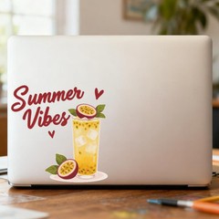 Summer Drinks Stickers Vinyl Customizable Self-adhesive for Car windows