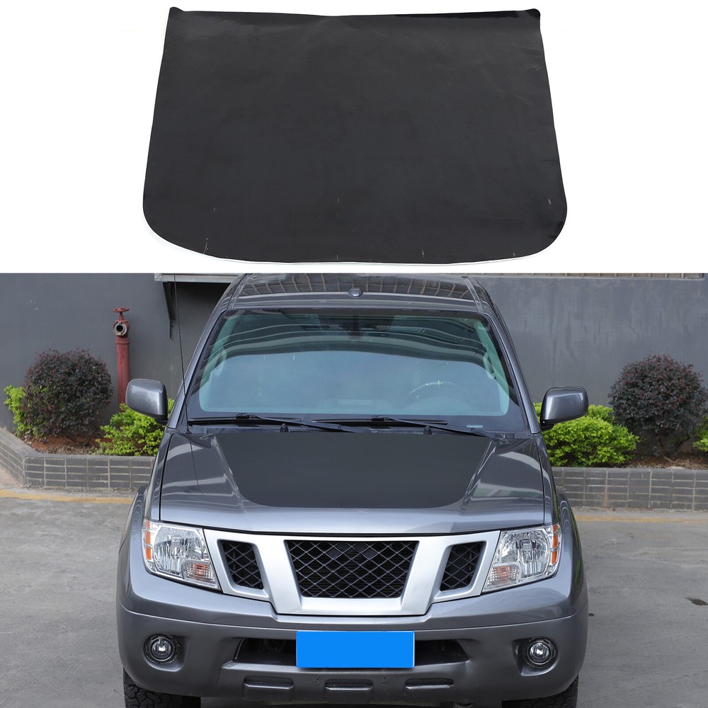 Black Front Exterior Hood Trim Sticker Decal Fit Nissan Frontier 2009-2017