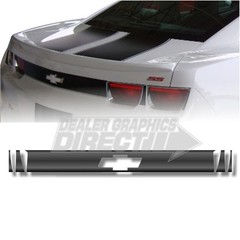 2010 – 2013 CHEVROLET CAMARO REAR FASCIA BLACK OUT CHEVY EMBLEM KIT Matte Black