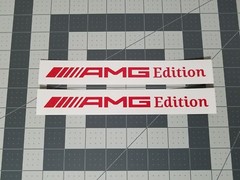 (2X) AMG Edition Decal Vinyl Stickers for Mercedes Benz Cars