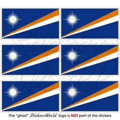 MARSHALL ISLANDS Flag, Micronesia 40mm (1.6″) Vinyl Stickers Decals X6