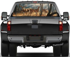 Pickup Truck SUV Car Rear Window Graphic Decal-Tint Print Sticker Deer Animals