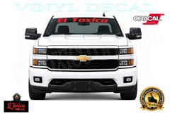 EL TOXICO Truck Windshield Banner Decal Premium Oracal 651 Vinyl USA WATERPROOF