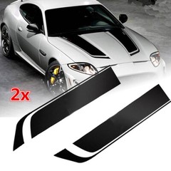 Car Racing Sports stripes Hood Decals Vinyl Bonnet Stickers 85cm Accessories