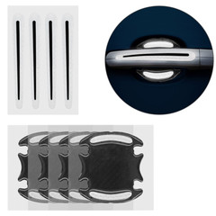 8x Reflective Car Door Handle Strip Safety Protective Film Sticker Xmas Gift US