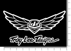 TLD Troy Lee Designs Wings Die Cut 10″ Team Sticker Motocross Decal