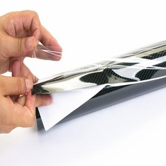 7D Carbon Fiber Vinyl Wrap Roll Car Moto DIY Interior Exterior Black 12×60″