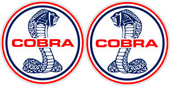 COBRA Shelby Ford Mustang GT Racing Motor Sports Vinyl Sticker Decal Car Bumper