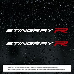 Pair C8 Corvette Stingray R Decal Vinyl Sticker Color Combo (2020 -2023)