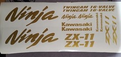 Graphics Sticker Decal Kit for ZX11 Ninja 1100 Upper Tank Fairing Fender Emblem