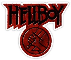 Hellboy logo sticker decal 5″ x 4″