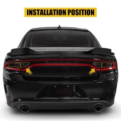 4-40 Tail Light Tint Film for Dodge Charger 2015-22 Vinyl Smoked VLT-20% Overlay