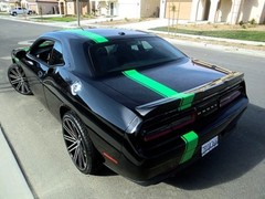 FITS Dodge Challenger 15 to 22 Racing Stripe 5″ + 1/2 Inch Graphic Decal Cut Kit