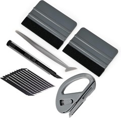 Professional Vehicle Vinyl Wrap Tool Kit: Squeegees, Utility Knife & Cutter