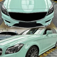 60″x50FT Crystal Mint Green PET Car Wrap Glossy Vinyl Roll Air Release No Bubble