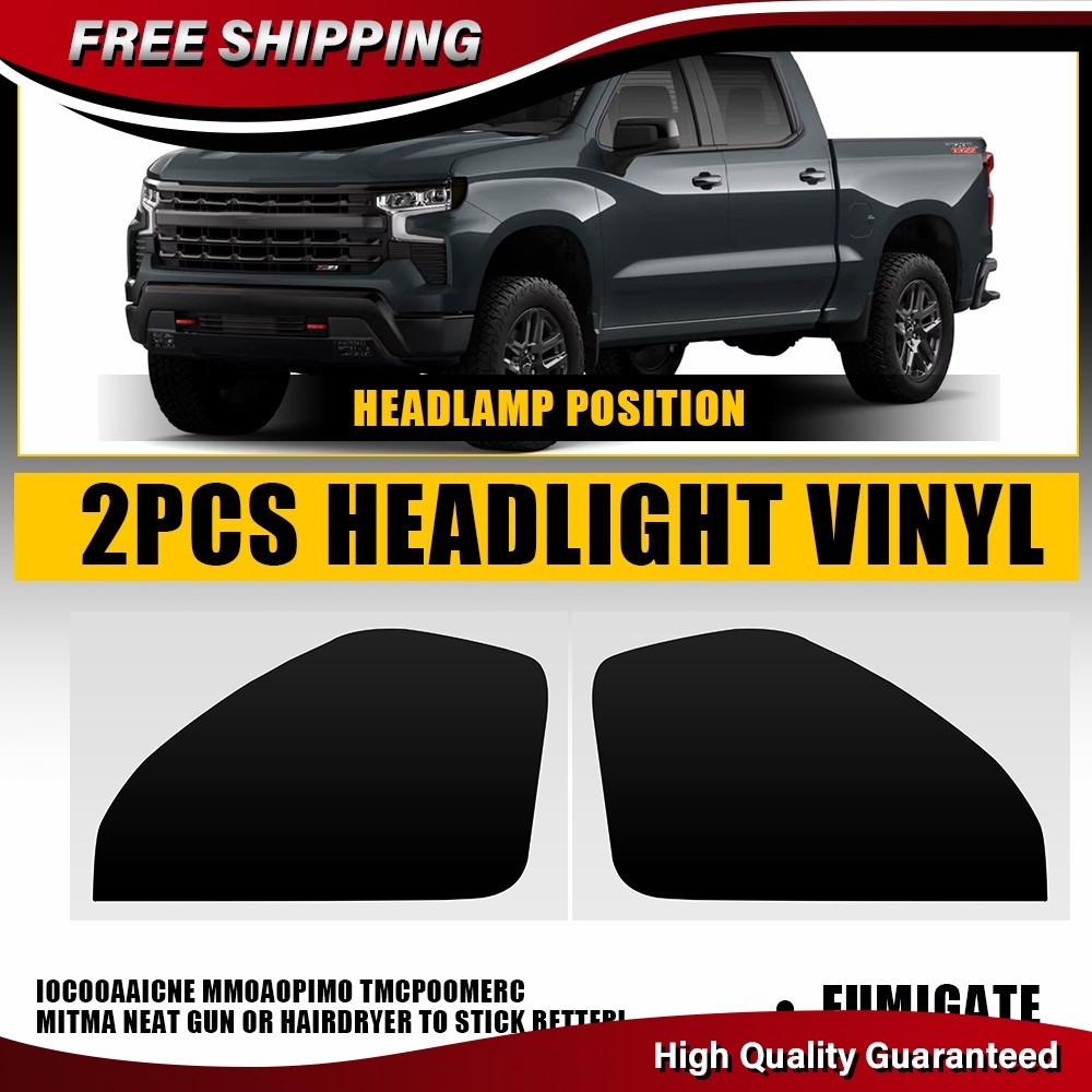 For 2022-25 Chevrolet Silverado 2X Side Marker Vinyl PreCut Overlay Tint Sticker