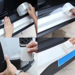 5Mx2cm Transparent Car Edge Guard Door Sill Strip Rearview Mirror Protector