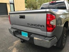 TUNDRA Tailgate Letters Sticker Vinyl Insert Decals for Toyota Tundra 2014-2019