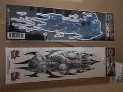 Lethal Threat Car Decals 8.5 In By 2.5 In 2 Count Skull Bionc Metal Chick Bikes