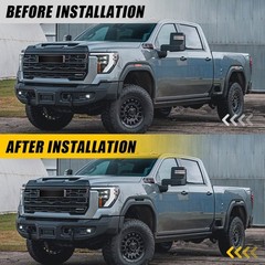 For 2024-2025 GMC Sierra 2500 HD Precut Side Marker Smoked Vinyl Overlays Decals