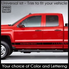 Rocker Panel Side Stripes Decals For Chevrolet Silverado Colorado S10 WT LT EV