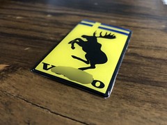 GENUINE Discontinued Original Prancing Moose VOLVO 3” ‘A’ Poly Gel Dome Decal