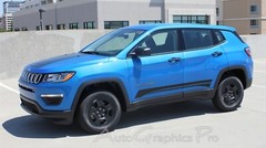 3M Vinyl Graphic Door Decals Rocker Stripes COURSE for 2017-2025 Jeep Compass